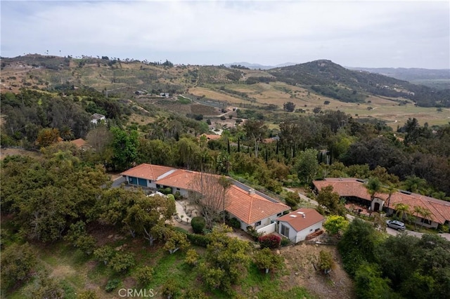 2918 Los Campos Dr, Fallbrook, CA 92028 - aerial view of property's location featuring a mountain backdrop