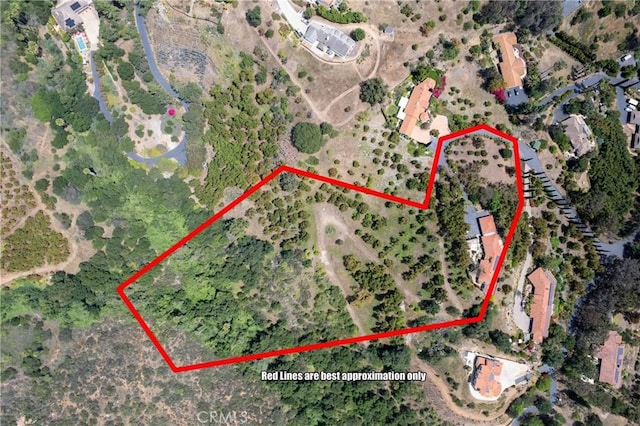 2918 Los Campos Dr, Fallbrook, CA 92028 - map / location with property boundaries highlighted