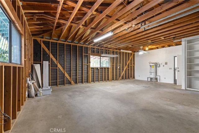 2918 Los Campos Dr, Fallbrook, CA 92028 - misc room with concrete floors and secured water heater