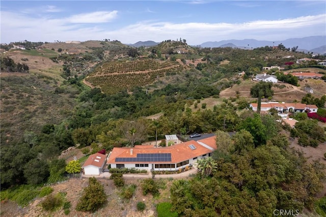2918 Los Campos Dr, Fallbrook, CA 92028 - aerial view of a mountain backdrop