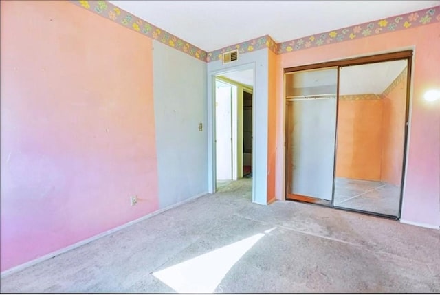 866 W Alondra Blvd, Compton, CA 90220 - unfurnished bedroom featuring carpet flooring, a closet, baseboards, and visible vents