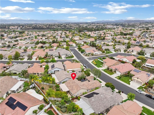 bird's eye view featuring a residential view