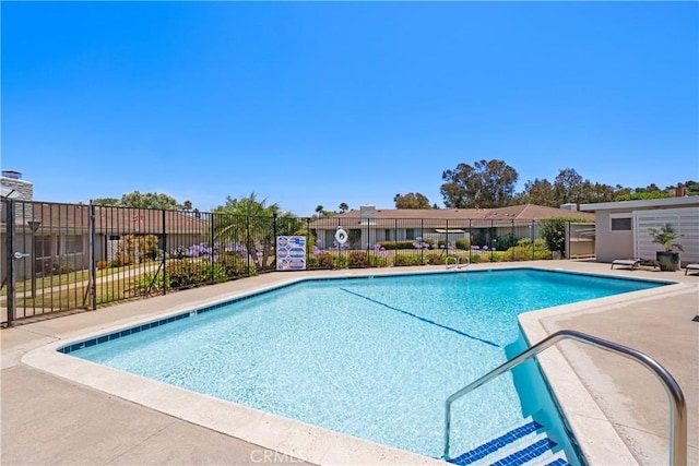 pool featuring fence