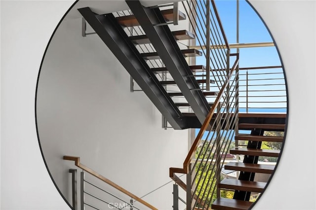 856 Diamond, Laguna Beach, CA 92651 - stairs featuring plenty of natural light