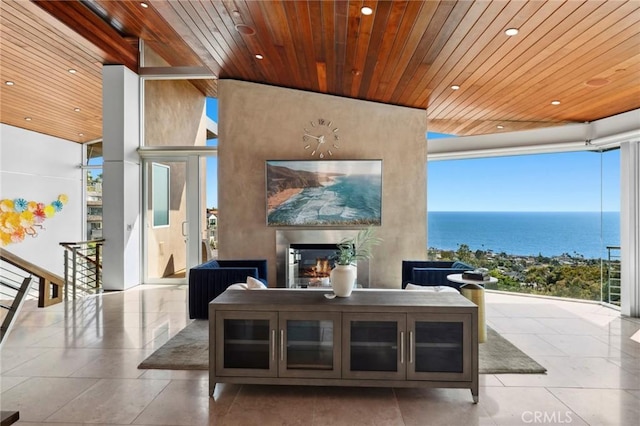 856 Diamond, Laguna Beach, CA 92651 - view of patio / terrace with a glass covered fireplace