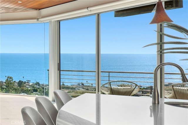 856 Diamond, Laguna Beach, CA 92651 - sunroom with a water view