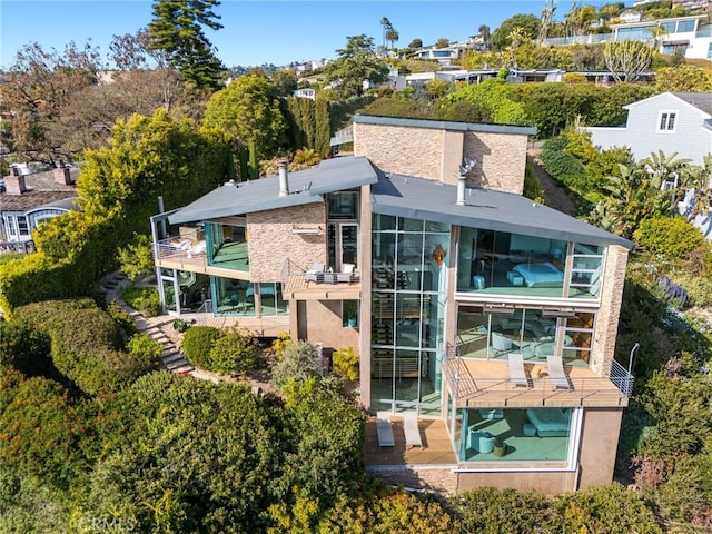 856 Diamond, Laguna Beach, CA 92651 - view from above of property