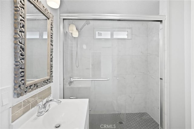23821 Norma Dr, Menifee, CA 92587 - full bath with a shower stall and vanity