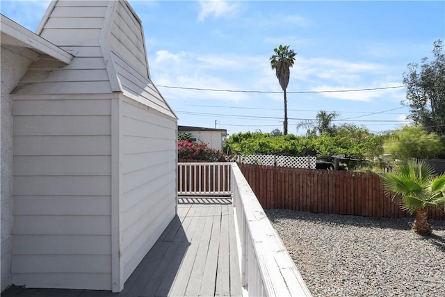23821 Norma Dr, Menifee, CA 92587 - wooden deck with fence