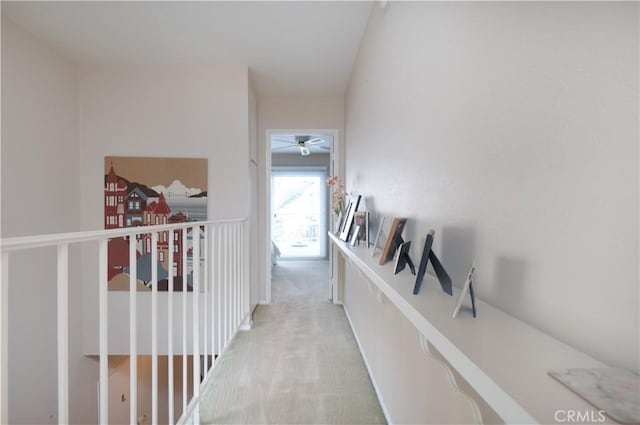 corridor with carpet flooring