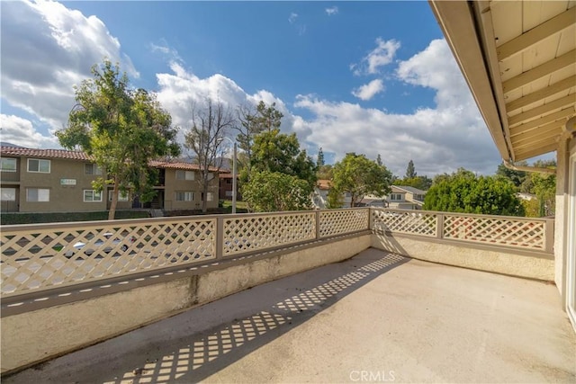 view of patio / terrace with a residential view