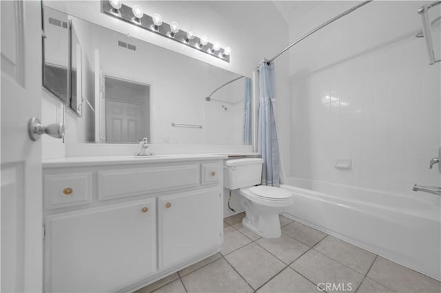 8 Tamarac Pl, Aliso Viejo, CA 92656 - bathroom with tile patterned floors, toilet, shower / bath combo, and vanity