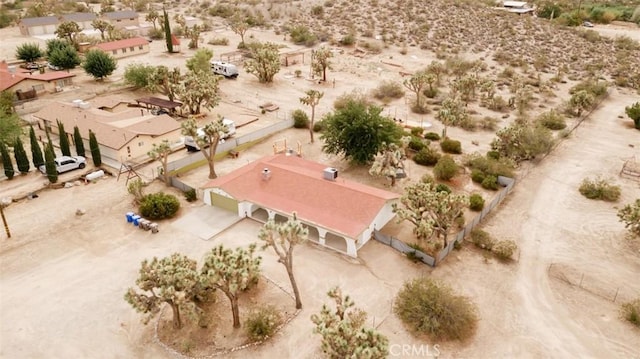 view of rural area with a desert landscape