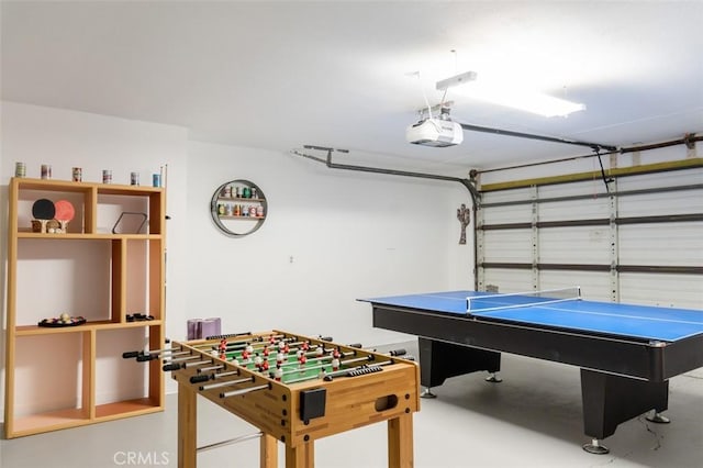 playroom with finished concrete flooring