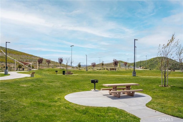 19321 Carranza Ln, Saugus, CA 91350 - view of community featuring a lawn and a mountain view