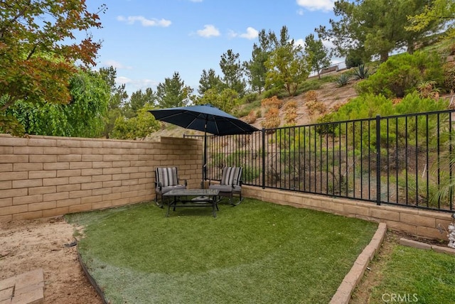19321 Carranza Ln, Saugus, CA 91350 - view of yard featuring a fenced backyard