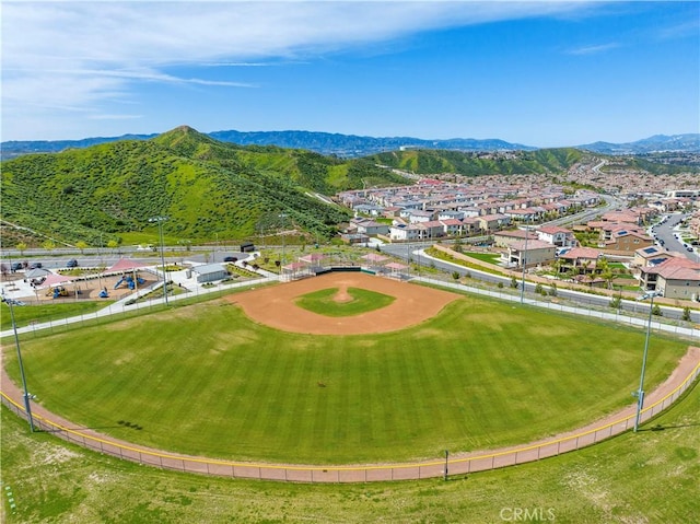 19321 Carranza Ln, Saugus, CA 91350 - bird's eye view with a mountain view and a residential view