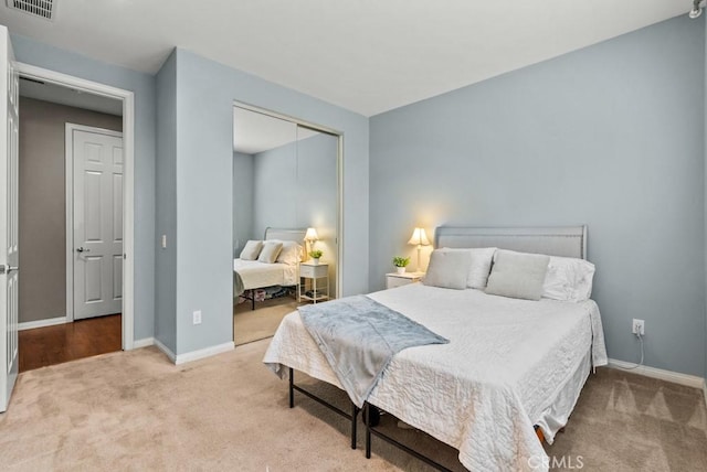 19321 Carranza Ln, Saugus, CA 91350 - bedroom with carpet floors, a closet, and baseboards
