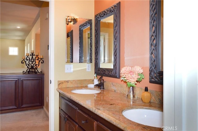 13622 Canyon Crest Rd, Yucaipa, CA 92399 - bathroom with double vanity
