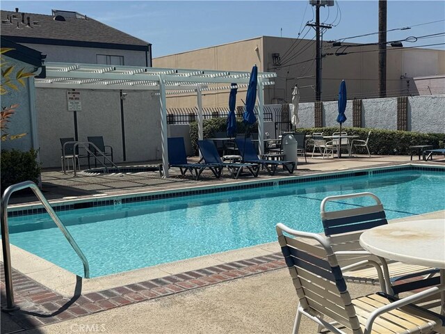20821 E Calora St Unit E1, Covina, CA 91724 - community pool with a pergola and a patio