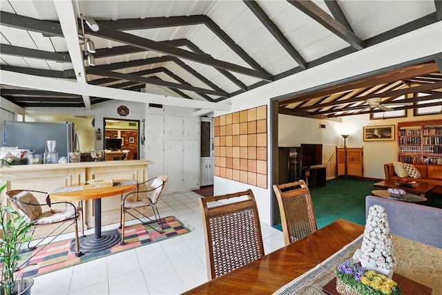 825 N 2nd Ave, Arcadia, CA 91006 - dining area with tile patterned floors