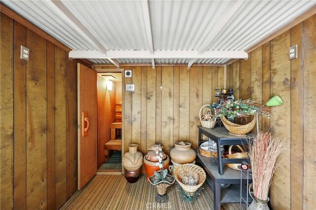 view of storage room