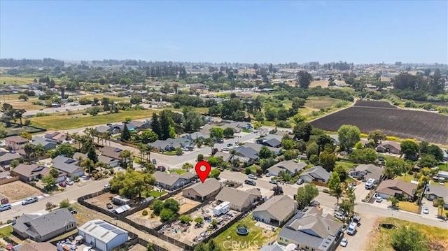 bird's eye view with a residential view
