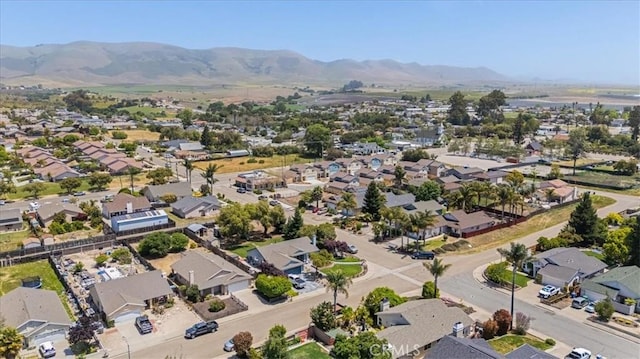 bird's eye view with a mountain view and a residential view