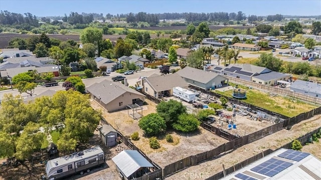 bird's eye view featuring a residential view