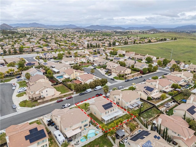 28823 Tonya St, Murrieta, CA 92563 - birds eye view of property with a mountain view and a residential view