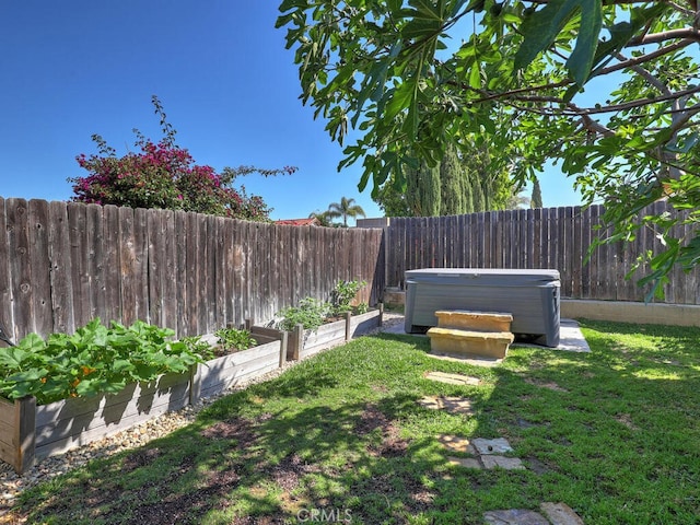 22661 Claude Cir, Lake Forest, CA 92630 - fenced yard with a hot tub and a garden