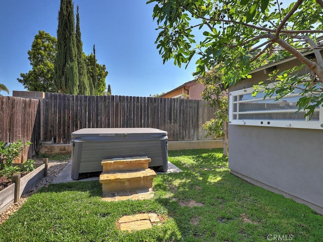 22661 Claude Cir, Lake Forest, CA 92630 - fenced backyard featuring a hot tub