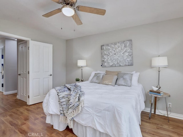 22661 Claude Cir, Lake Forest, CA 92630 - bedroom with wood finished floors and a ceiling fan