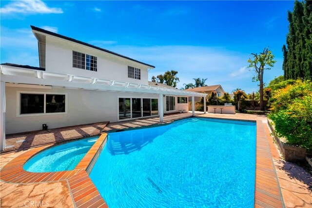 1760 N Yurok St, Orange, CA 92867 - pool with a patio area and a pergola