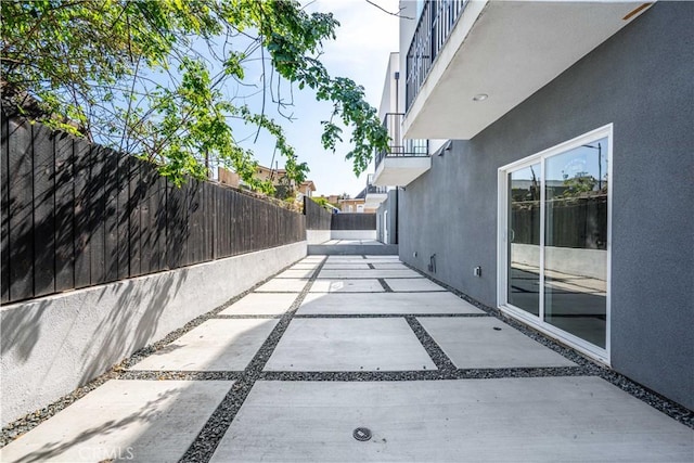 view of patio / terrace with fence