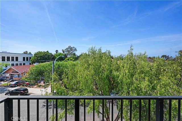 view of balcony