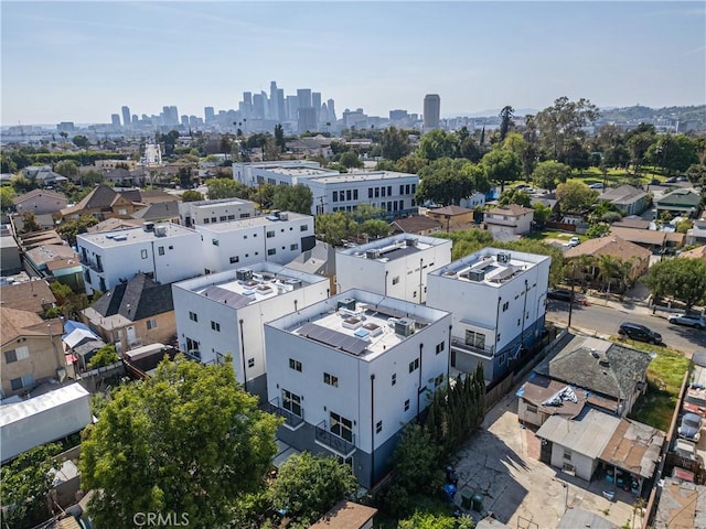 bird's eye view featuring a city view