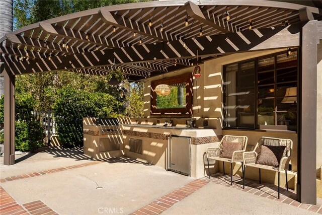 9 Maverick Ln, Bell Canyon, CA 91307 - view of patio / terrace featuring a pergola and area for grilling