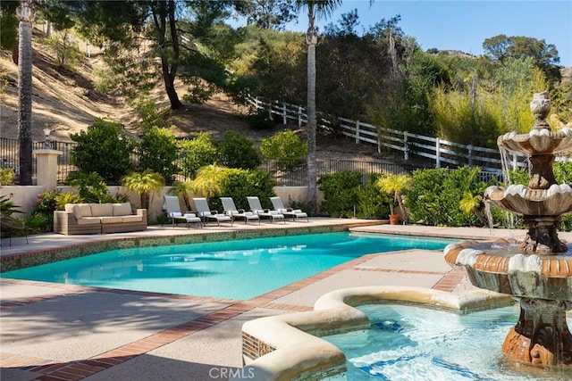 9 Maverick Ln, Bell Canyon, CA 91307 - view of swimming pool with a patio area and outdoor lounge area