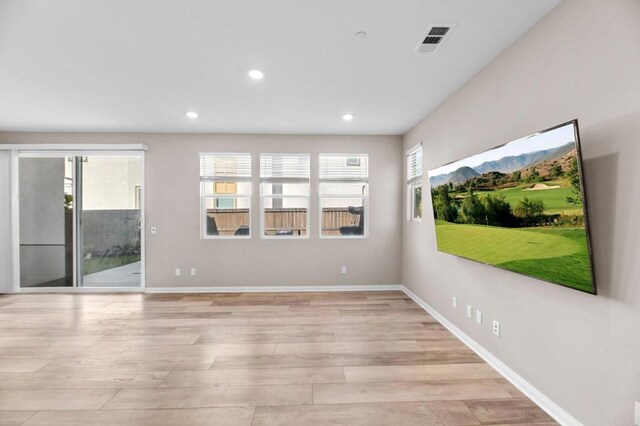 2167 Trevi Cir, Chula Vista, CA 91913 - empty room featuring light wood-style flooring and recessed lighting