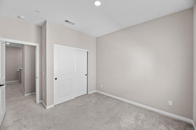 2167 Trevi Cir, Chula Vista, CA 91913 - unfurnished bedroom with light carpet, a closet, and recessed lighting