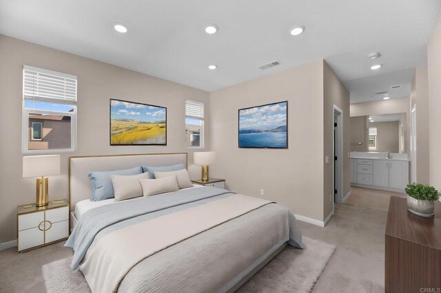 2167 Trevi Cir, Chula Vista, CA 91913 - bedroom featuring light carpet and recessed lighting