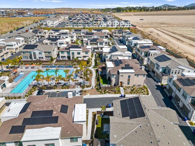 2167 Trevi Cir, Chula Vista, CA 91913 - aerial view of property and surrounding area with a pool area and nearby suburban area
