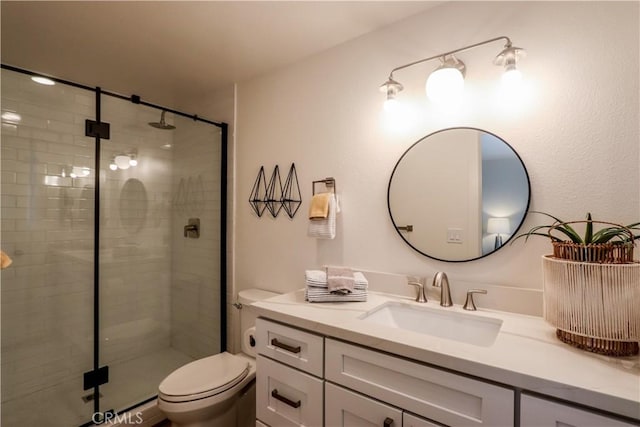 29521 Via, San Sebastian, Laguna Niguel, CA 92677 - bathroom with vanity, a shower stall, and toilet