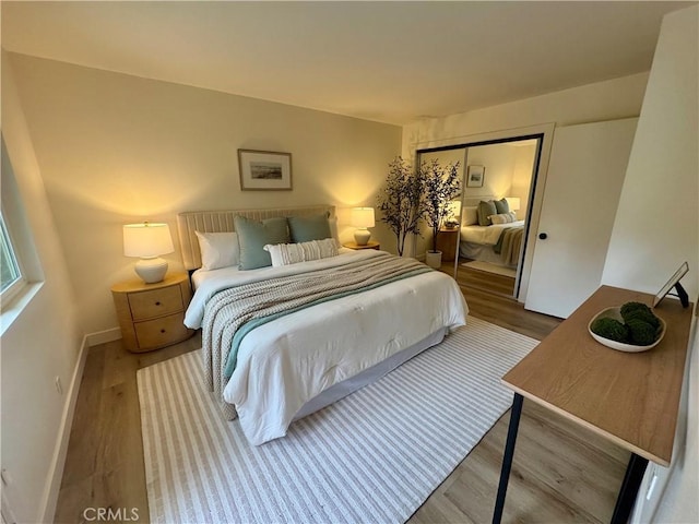 29521 Via, San Sebastian, Laguna Niguel, CA 92677 - bedroom with wood finished floors, a closet, and baseboards