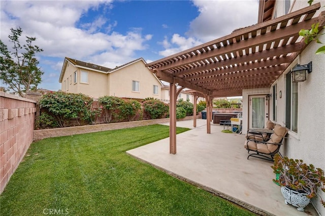 5581 Tremaine Way, Chino Hills, CA 91709 - view of yard with a pergola and a patio area