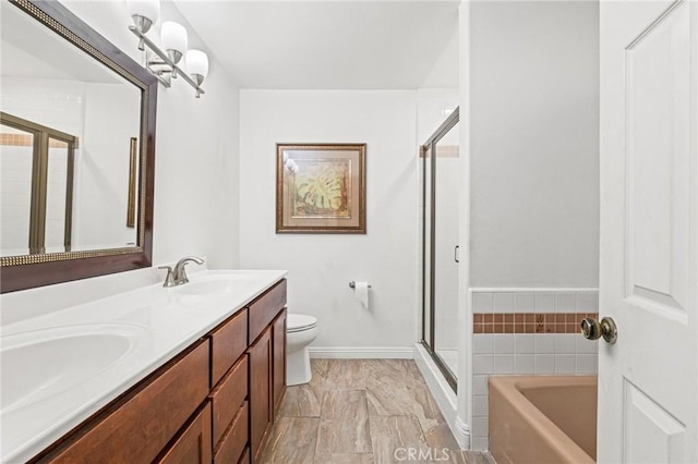 5048 W 121st St, Hawthorne, CA 90250 - full bath with a shower stall, a garden tub, double vanity, and toilet