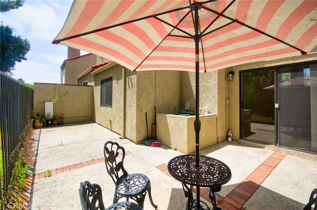 2990 Malaga Cir Unit C, Diamond Bar, CA 91765 - view of patio with a fenced backyard