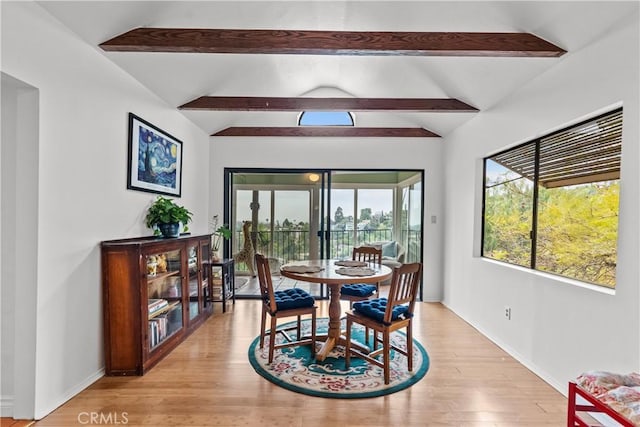 641 Sunnyhill Dr, Los Angeles, CA 90065 - dining space with light wood-type flooring and baseboards