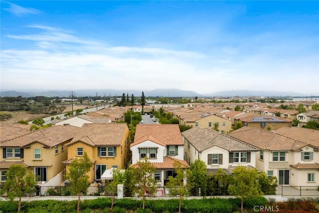 aerial perspective of suburban area